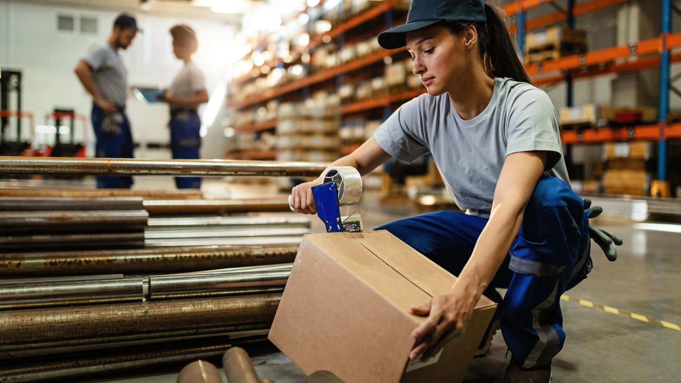 ISM Direct | Industrial Stapler for Cardboard Boxes - Strong & Reliable
